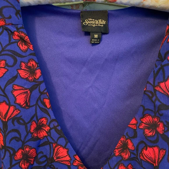 Disney Snow White Blue and Red Floral Midi Dress - Picture 2 of 5